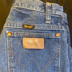 vintage wrangler jean shorts